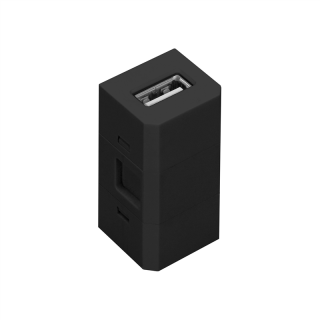 Kostka z gniazdem USB do gniazda meblowego OR-GM-9015/B  OR-GM-9011/B/USB/ORN