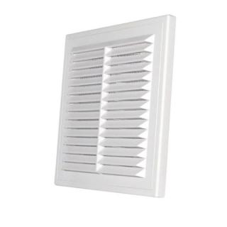 Kratka wentylacyjna classic wentylator 150x150mm, wymiary zewn: 149x149x15mm, biały, D/150 RW; 007-0170, DOSPEL  007-0170/DOS