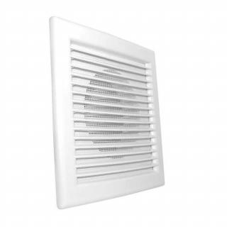 Kratka wentylacyjna lux wentylator fi124mm, wymiary zewn: 175x175x33mm, biały, DL/125 RW; 007-0166, DOSPEL  007-0166/DOS