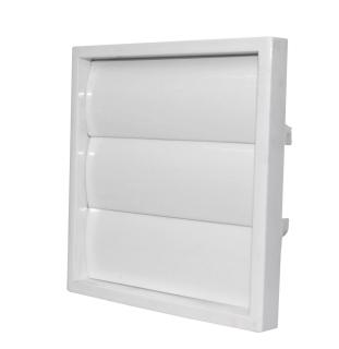Kratka wentylacyjna z żaluzją wentylator fi100mm i fi125mm, wymiary zewn: 140x140x43mm, biały, KRŻ 100/125; 007-0181, DOSPEL  007-0181/DOS