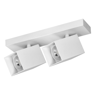 KUBAR SP 2, oprawa ścienno-sufitowa, 2xGU10, IP20, biała  AD-OP-6510WGU10/ORN