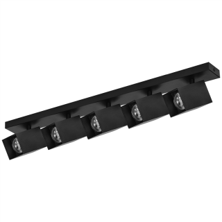 KUBAR SP 5, oprawa ścienno-sufitowa, 5xGU10, IP20, czarna  AD-OP-6513BGU10/ORN