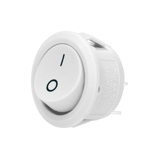 Łącznik kołyskowy okrągły, biały  OR-AE-13180/W/ORN