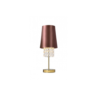 Lampa stołowa NESTO, 6199, E27, max. 40W, max. 250V, IP20, śr. 20 cm, brązowa  OS-NES3-42-DEC/GTV