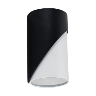 Lampa sufitowa tuba okrągła ZEBRA DWL GU10 BLACK/WHITE  04210/IDE