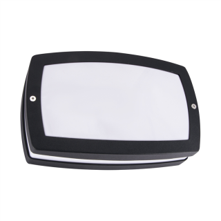 Lampa z numerem domu SOLINA LED L 8W BLACK NW  03835/IDE