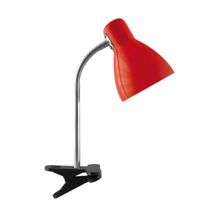 Lampka biurkowa KATI E27 RED CLIP  02862/IDE