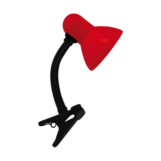 Lampka biurkowa TOLA E27 RED CLIP  02854/IDE
