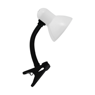 Lampka biurkowa TOLA E27 WHITE CLIP  02853/IDE