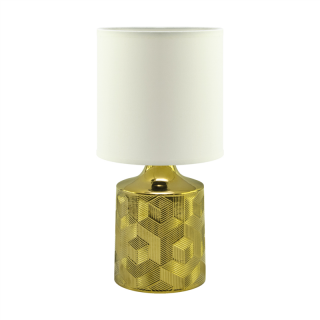 Lampka stołowa LINDA E14 GOLD/WHITE  03786/IDE