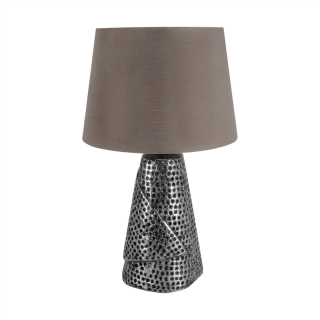 Lampka stołowa MAGDA E27 SILVER / GREY  03962/IDE