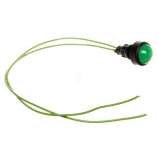 Lampka sygnalizacyjna, kontrolka diodowa, klosz 20 mm, 230V (zielona); (opk. 10szt)  84520005/SIM