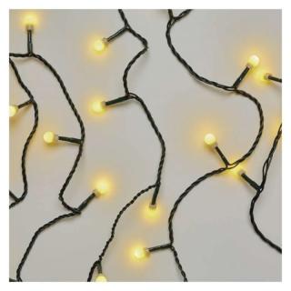 Lampki choinkowe 100 LED cherry 5m ciepła biel, zielony przewód, IP20  D5GW02/EMO