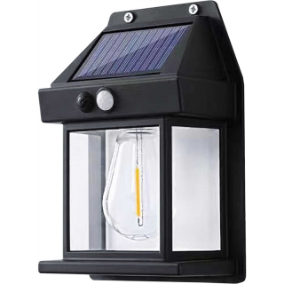 LANTER SOLAR B NW 100lm - Kinkiet LED elewacyjny SOLAR z czujnikiem ruchu PIR  GXSO026/GRE