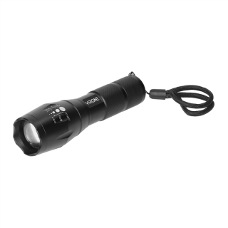 Latarka LED CREE 10W z zoomem, 800lm, 3 x AAA, aluminiowa konstrukcja  LT-5/ORN