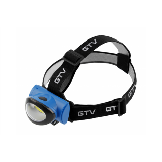 Latarka LED czołowa 3x AAA, 3W, 160lm, 6400K, 10m, IP20, niebieski  LT-LC3WT3-60/GTV