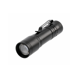 Latarka LED na baterie 1xAA, 3W, 200lm, 6400K, 250m, IP44, czarny  LT-LB3WT4-60/GTV