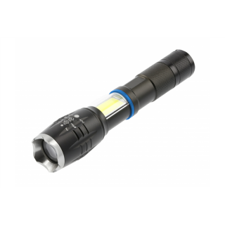Latarka LED na baterie 3xAAA, 8W, 800lm, 6400K, 500m, IP44, czarny  LT-LB8WT6-60/GTV