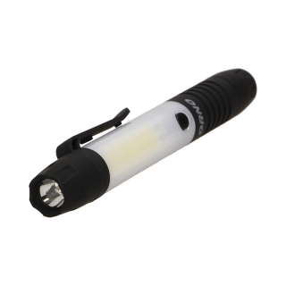 Latarka warsztatowa LED COB 3W+0,5W, 240lm+40lm, 3 x AAA, magnes  OR-LT-1516/ORN