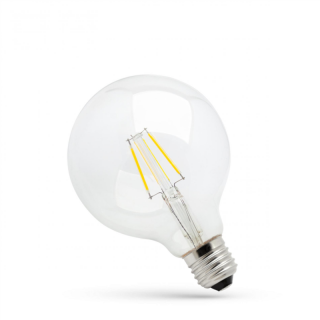 LED GLOB G125 E-27 230V 8W COG WW Clear Spectrum  WOJ+13868/WOJ