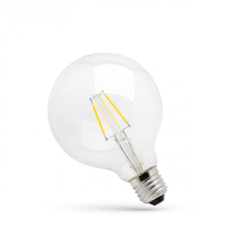 LED GLOB G95 COG E-27 230V 4W WW Clear Spectrum  WOJ+13763/WOJ