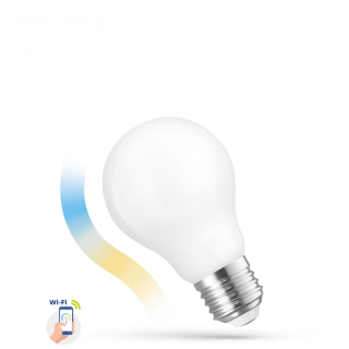 LED GLS 5W E-27 COG 230V Cct+dim Milky Wi-fi Spectrum Smart  WOJ+14419/WOJ