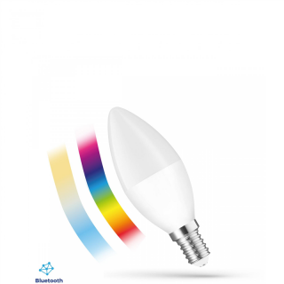 LED Świecowa 4,9W E-14 230V Rgbw+cct+dim BTM Spectrum Smart Easy Smart  WOJ+14629/WOJ