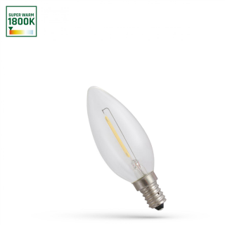 LED Świecowa E-14 230V 1W COG 1800k Clear Spectrum  WOJ+14648/WOJ