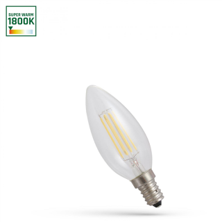 LED Świecowa E-14 230V 4W COG 1800k Clear Spectrum  WOJ+14649/WOJ