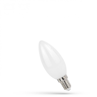 LED Świecowa E-14 230V 5,5W COG NW Milky Spectrum  WOJ+14393_5.5W/WOJ