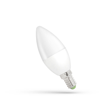 LED Świecowa E-14 230V 6W CW Spectrum +  WOJ+13027/WOJ