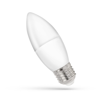 LED Świecowa E-27 230V 8W WW Spectrum  WOJ+14223_8W/WOJ