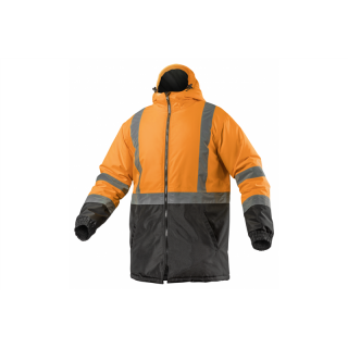 LEDA kurtka ostrzegawcza parka ocieplana pomarańczowa XL (54)  HT5K346-XL/GTV