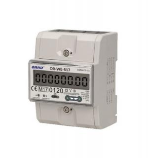 Licznik 3-faz zużycia energii elektroniczny 80A wielotaryfowy  OR-WE-517/ORN