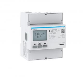 Licznik energii elektrycznej 3-fazowy, 80A 4M, wyjście impulsowe, MID; ECP380D, HAGER  ECP380D/HAG