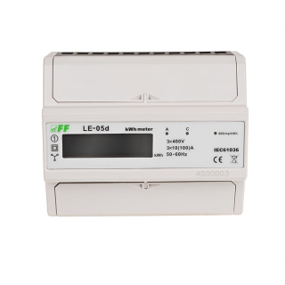 Licznik energii elektrycznej - trójfazowy, pomiar w ukł. Arona LCD, kl.1, 3x230,400V, 3x10(100A)  LE-05D/FIF