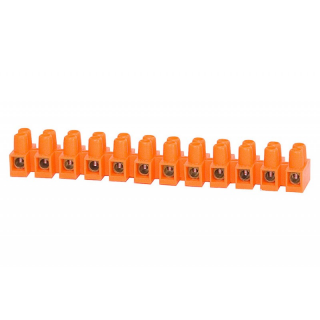 Listwa zaciskowa 12 torowa. 16mm2 pomarańczowa  F2.0183/FEL