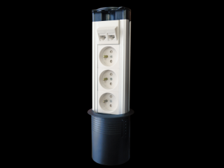 Listwa zasilająca 19'' - 9x230V z wyłącznikiem LED, kabel 1,8m  PZ020/ALA