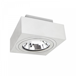 Mirora Ar111 Natynkowa GU10 250V IP20 145x145x85mm BiaŁy Kwadratowa Ruchoma  SLIP005047/WOJ