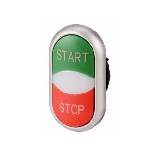 Napęd przycisku podwójny zielony/czerwony /START-STOP/ z podświetleniem z samopowrotem, M22-DDL-GR-GB1/GB0; 216702, EATON ELECTRIC  216702/EAT
