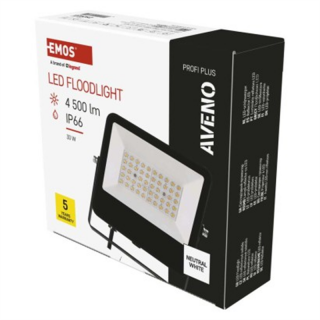 Naświetlacz LED AVENO 30W czarny neutralna biel  ZS2423/EMO