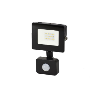 Naświetlacz Led Smd Kastel 10w 6000k 850lm Ip65 Czarny Cz. Pir  S-C64-S-LFK-010BL-6K/BMK