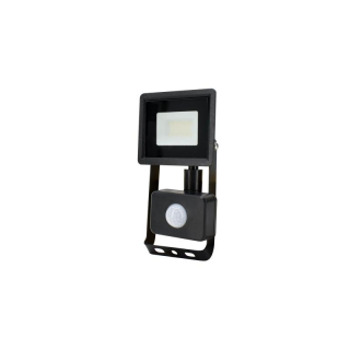 Naświetlacz Led Smd Kastel 10w 6500k 820lm Ip65 Czarny Cz. Pir  C64-S-LFK2-010BL-6K/BMK