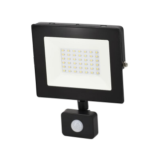 Naświetlacz Led Smd Kastel 30w 6000k 2500lm Ip65 Czarny Cz. Pir  S-C64-S-LFK-030BL-6K/BMK
