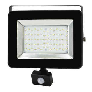 Naświetlacz Led Smd Lofot 50w 4000k 4200lm Ip65 Czarny Cz. Pir  S-C65-S-LFS-050BL-4K/BMK