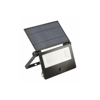 Naświetlacz solarny LUMOS II z czuj.ruchu i zmierzchu, LED, 3000lm, 6400K, 2x2600mAh wymienna, IP65  LD-LUMOSII-3000-64/GTV
