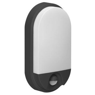 NEFRYT LED 10W, oprawa ogrodowa z czujnikiem ruchu, 800lm, IP54, 4000K, czarna  AD-OP-6110BLPMR4/ORN