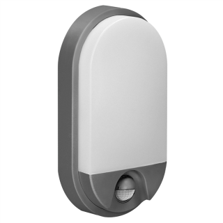 NEFRYT LED 10W, oprawa ogrodowa z czujnikiem ruchu, 800lm, IP54, 4000K, szara  OR-OP-6110GLPMR4/ORN