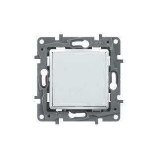 NILOE SELECTION Adapter mosaic 45x45mm z pokrywą uchylną. Wyjście kablowe IP44, biały; 665195, LEGRAND  665195/LEG