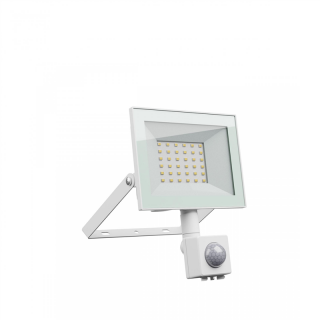 Noctis LUX 4 NaŚwietlacz 30W CW 230V IP44 141x185x53mm BiaŁy Czujnik Ruchu PIR  SLI029076CW_CZUJNIK_PW/WOJ